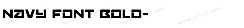 Navy Font Bold字体转换